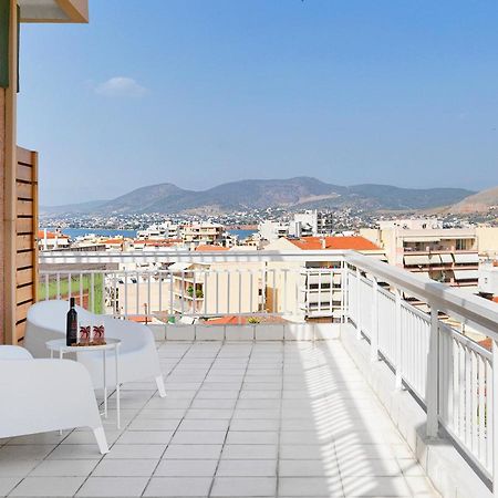 Modern Penthouse Overlooking Halkis Chalkís Buitenkant foto
